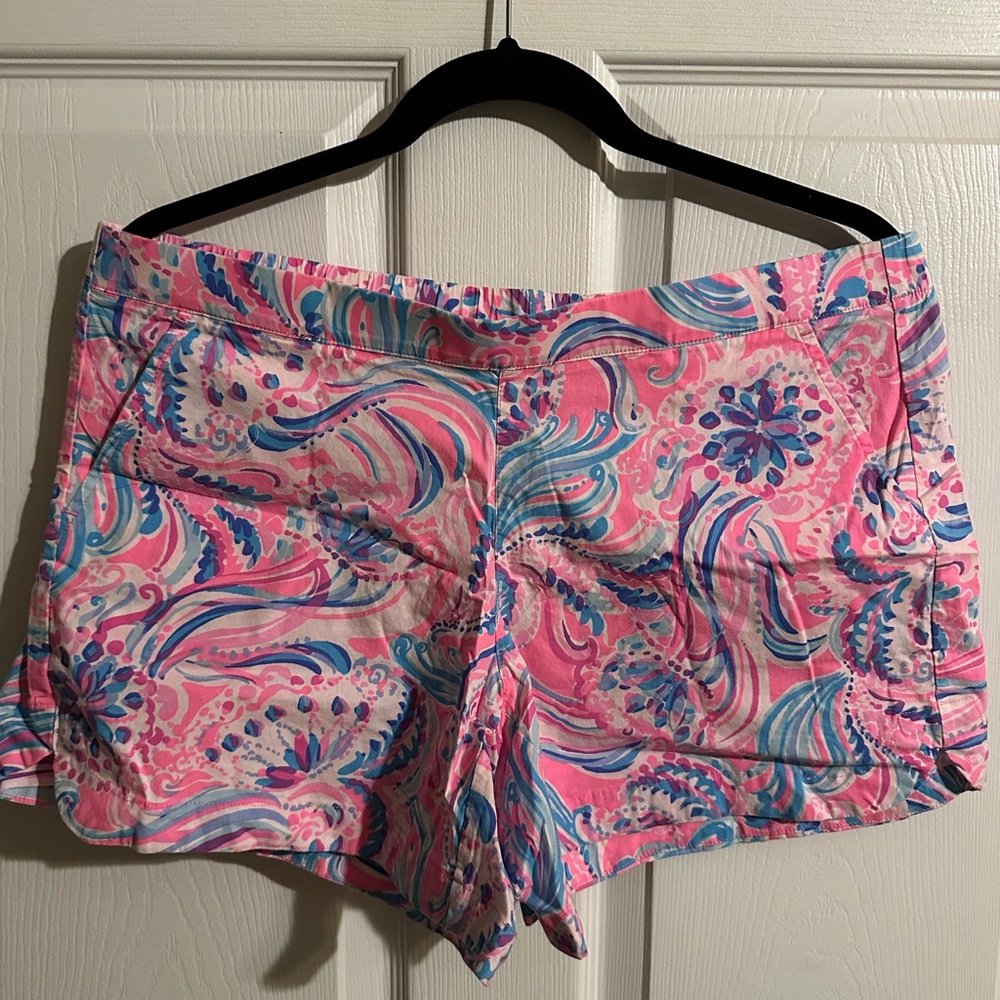 Lilly Pulitzer Ocean View Shorts Don’t Be Jelly Prosecco Pink